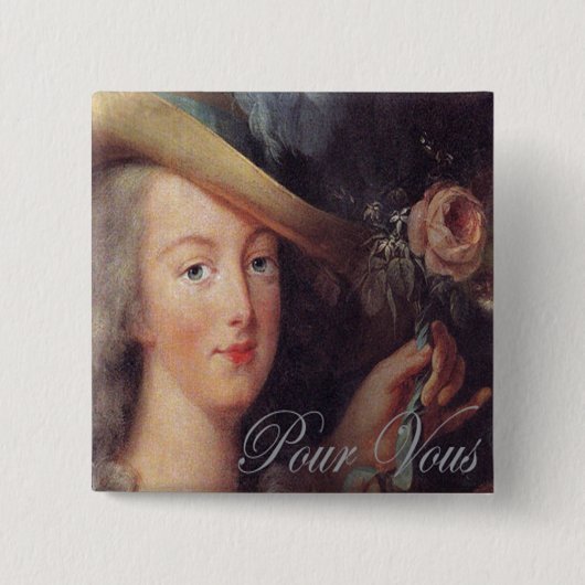 Eine Rose für Sie. Button (Vorderseite)