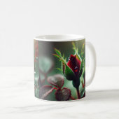 Eine Rose für Sie: Elegante Tasse der Roten Flora" (VorderseiteRechts)