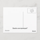 Eine Rose für Sie Postkarte (Rückseite)