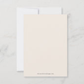 Eine Rose für St. Thérèse Andachtskarte Karte (Rückseite)