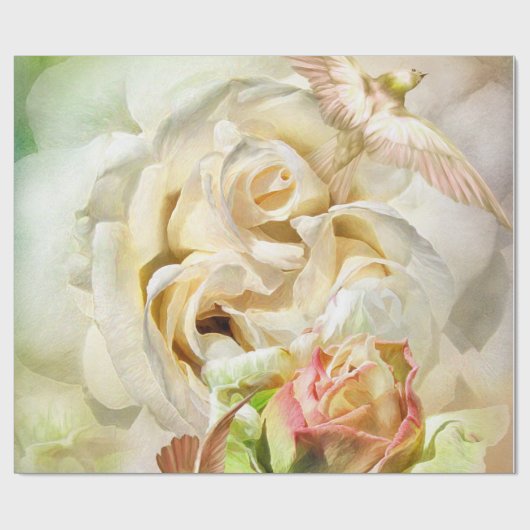 Eine Rose genannt Geschenk-Verpackung Elvis Art Geschenkpapier (Flach)