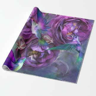 Eine Rose genannt Geschenk-Verpackung Violet Art Geschenkpapier