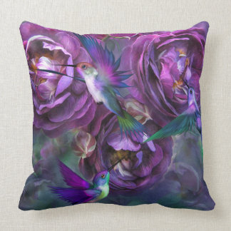 Eine Rose genannt Violette Kunst-Dekorateur-Kissen Kissen