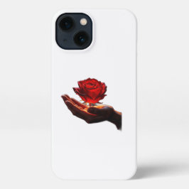 Eine Rose gibt Liebe aus iPhone 13 Hülle