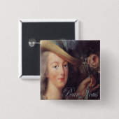 Eine Rose gießen vous. Button (Vorne & Hinten)