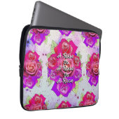 Eine Rose ist eine Rose ist eine Rose Laptopschutzhülle (Vorne Rechts)