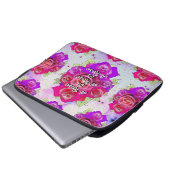 Eine Rose ist eine Rose ist eine Rose Laptopschutzhülle (Vorne Knopf)