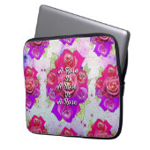 Eine Rose ist eine Rose ist eine Rose Laptopschutzhülle (Vorderseite Links)