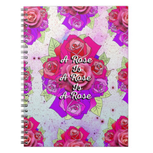 Eine Rose ist eine Rose ist eine Rose Notizblock