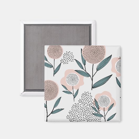 Eine Rose Magnet (Vorderseite/Rückseite)