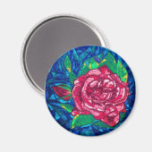 Eine Rose Magnet (Vorderseite/Rückseite)