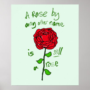 Eine Rose mit einem anderen Namen ist immer noch e Poster