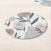 Eine Rose Runder Pappuntersetzer (Angewinkelt)