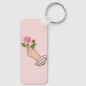 Eine Rose Schlüsselanhänger (Rückseite)