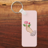 Eine Rose Schlüsselanhänger (Vorderseite)