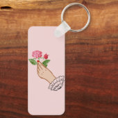 Eine Rose Schlüsselanhänger (Rückseite)