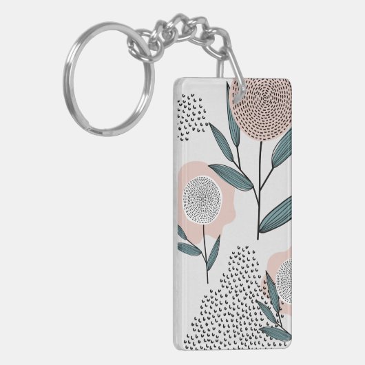 Eine Rose Schlüsselanhänger (Vorderseite links)