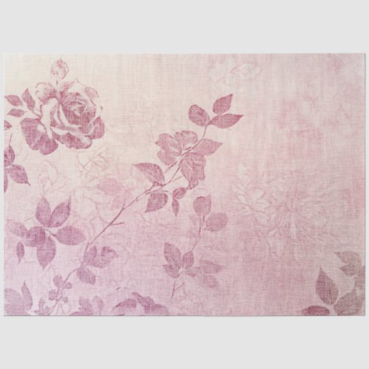Eine Rose und Spitze Serie Design #8 Seidenpapier (Vorderseite)