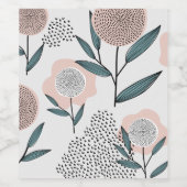 Eine Rose Weinetikett (Einzelnes Label)