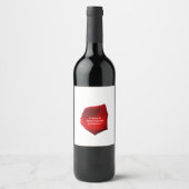 Eine Rose Weinetikett (Vorderseite)