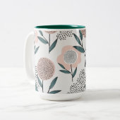 Eine Rose Zweifarbige Tasse (Vorderseite Links)