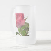 Eine Rosen-Tasse Mattglas Bierglas (Vorderseite Links)