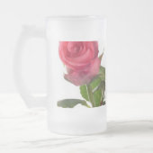 Eine Rosen-Tasse Mattglas Bierglas (Links)
