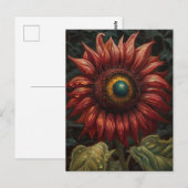 Eine Rostsonnenblume Postkarte (Vorne/Hinten)