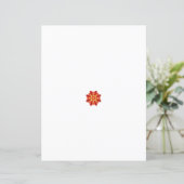 eine rot-gelbe Blume mit schwarzen Punkten (Stehend Vorderseite)