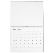 eine rot-gelbe Blume mit schwarzen Punkten Kalender (Mär 2027)