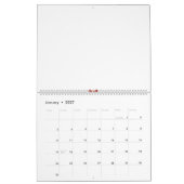 eine rot-gelbe Blume mit schwarzen Punkten Kalender (Jan 2027)