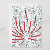 eine rote Blume auf schwarzem Hintergrund Einladung (Vorderseite)