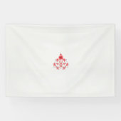 eine rote Blume auf weißem Hintergrund Banner (Horizontal)