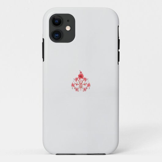 eine rote Blume auf weißem Hintergrund Case-Mate iPhone Hülle (Rückseite)