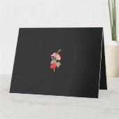 eine rote Blume auf weißem Hintergrund Dankeskarte (Vorderseite)