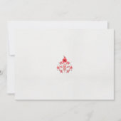 eine rote Blume auf weißem Hintergrund Einladung (Vorderseite)