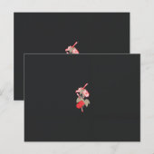 eine rote Blume auf weißem Hintergrund Postkarte (Vorne/Hinten)