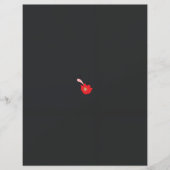 eine rote Blume mit schwarzem Hintergrund (Vorderseite)