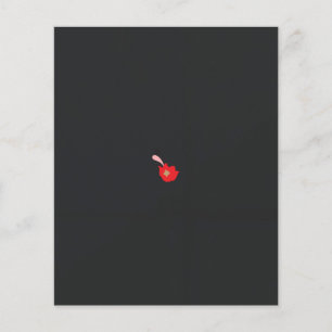 eine rote Blume mit schwarzem Hintergrund Flyer