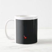 eine rote Blume mit schwarzem Hintergrund Kaffeetasse (Links)