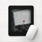 Eine Rote Blume Mousepad (Mit Mouse)