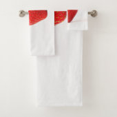 Eine Rote Erdbeere btcnm Badhandtuch Set (Insitu)