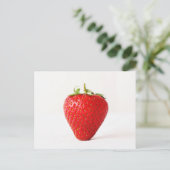 Eine Rote Erdbeere Postkarte (Stehend Vorderseite)