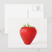 Eine Rote Erdbeere Postkarte (Vorne/Hinten)