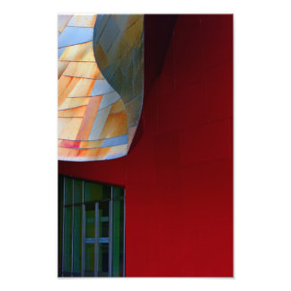 Eine rote Form. Fotodruck