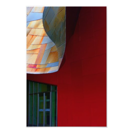 Eine rote Form. Fotodruck (Vorne)