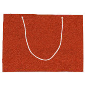 Eine rote glitzernde Papiertüte Große Geschenktüte (Rückseite)