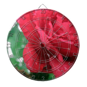 Eine Rote Rose Dartscheibe