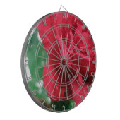 Eine Rote Rose Dartscheibe (Vorderseite Links)