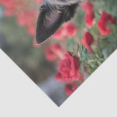 "Eine Rote Rose für den Schwarzen Schottischen Rei Seidenpapier (Detail)